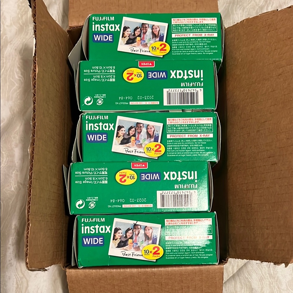 Fujifilm Instax Wide Film - 5 boxes of 12 packs